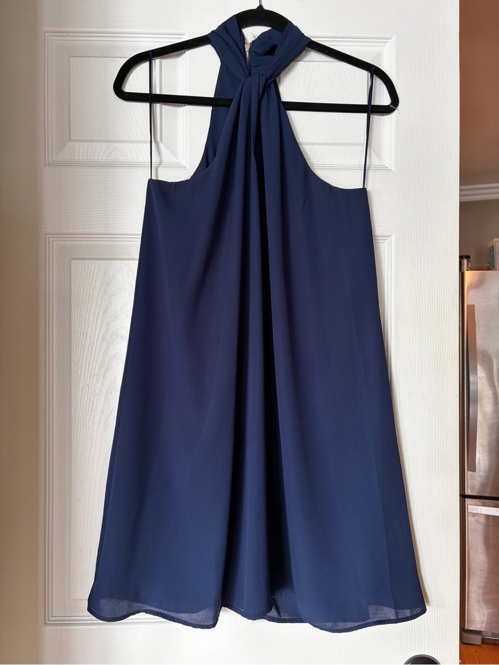 Soprano Navy Halter A-Line Dress